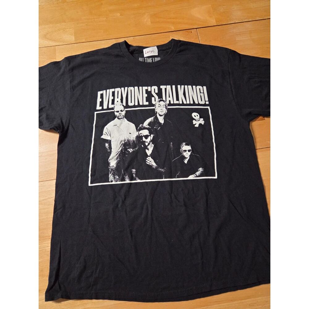 All Time Low Everyone's Talking Tour Shirt Large Black Graphic Band Tee